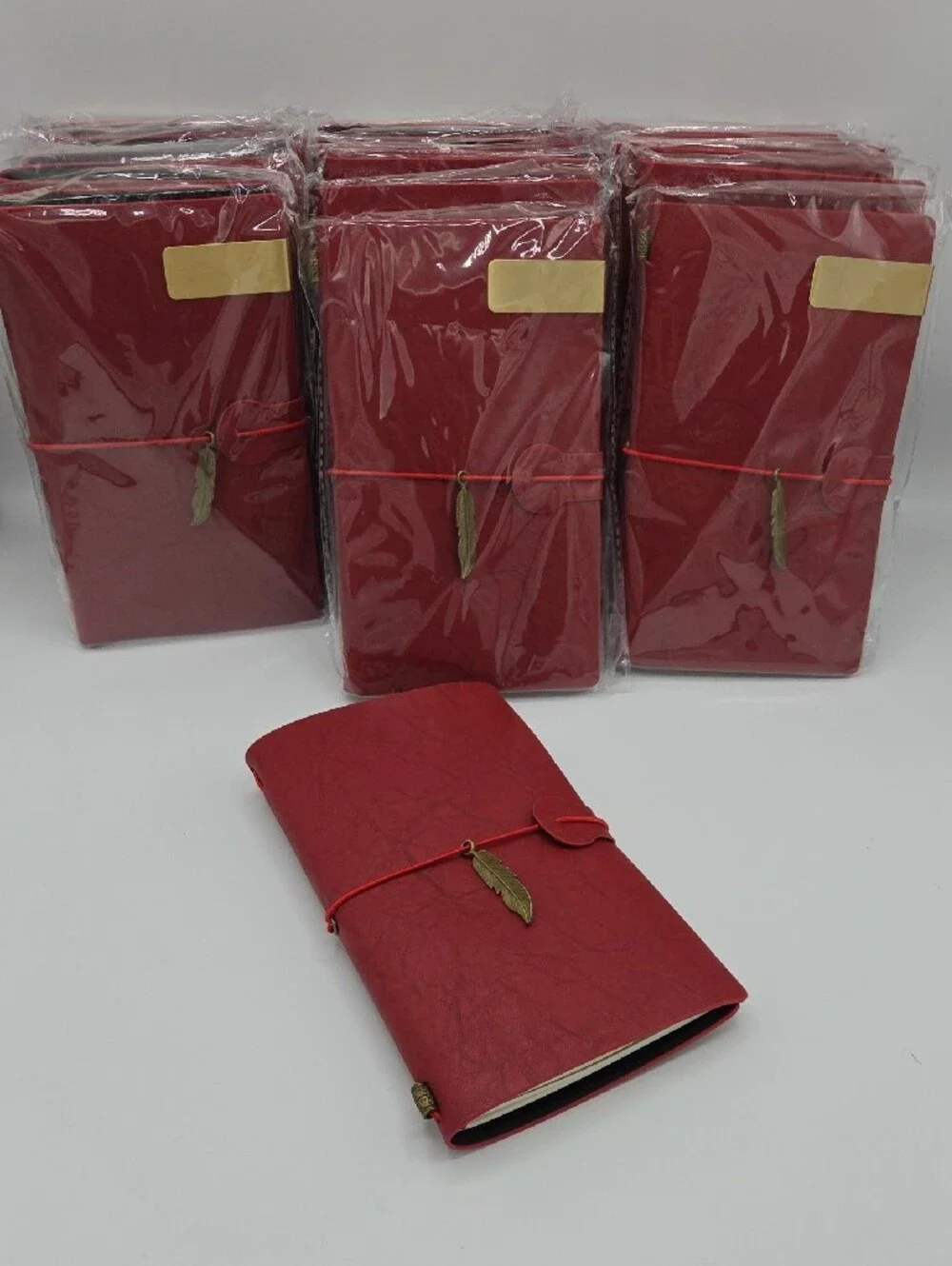 Red Faux Leather Journel